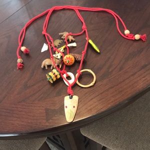 Unique jungle inspired necklace